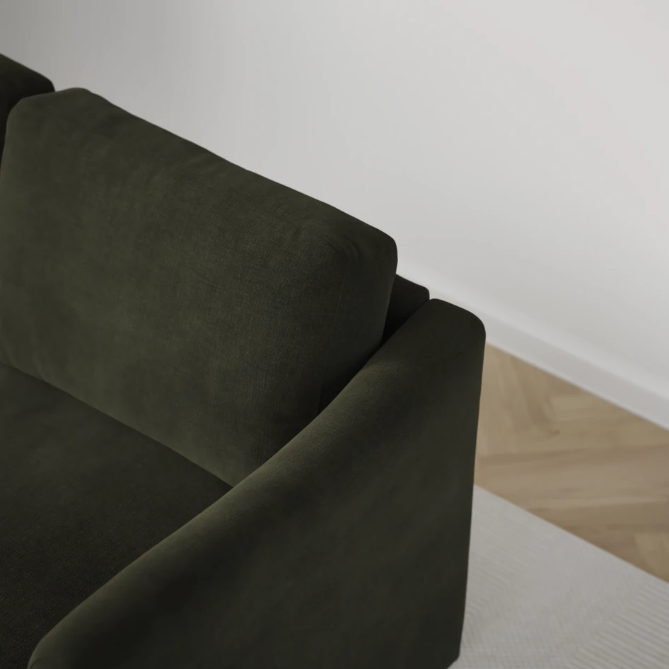 Öland - Bäddsoffa 3-sits, längsbäddad - Beige