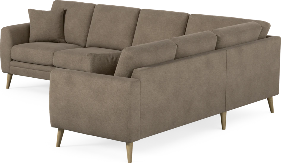 Eden - Hörnsoffa, 3+2-sits - Brun