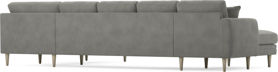 Eden - 3-sits soffa med schäslong vänster och divan höger - Grå