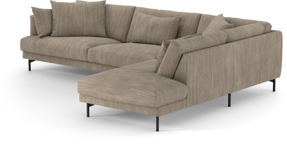 Harper - 3-sits soffa med divan höger - Beige