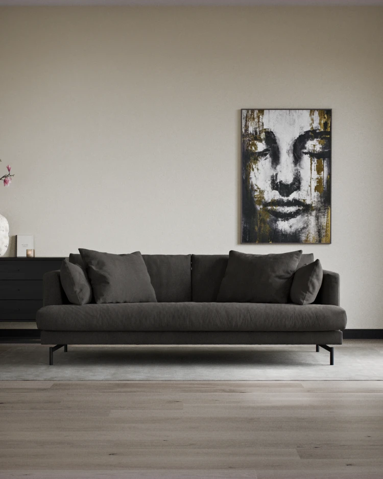 Harper - 3-sits soffa, hel dyna - inspiration