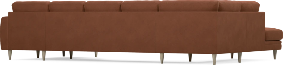 Eden - 3-sits soffa med divan vänster och schäslong höger - Orange