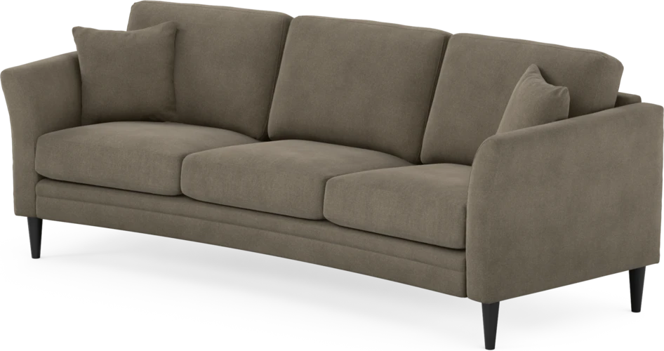 Eden - 3-sits soffa svängd - Beige