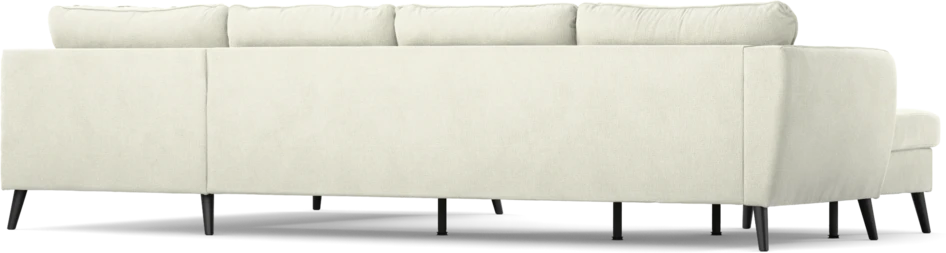 County - 3-sits soffa med schäslong vänster och divan höger - Vit