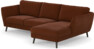 Madison - 2-sits soffa med schäslong höger - Orange