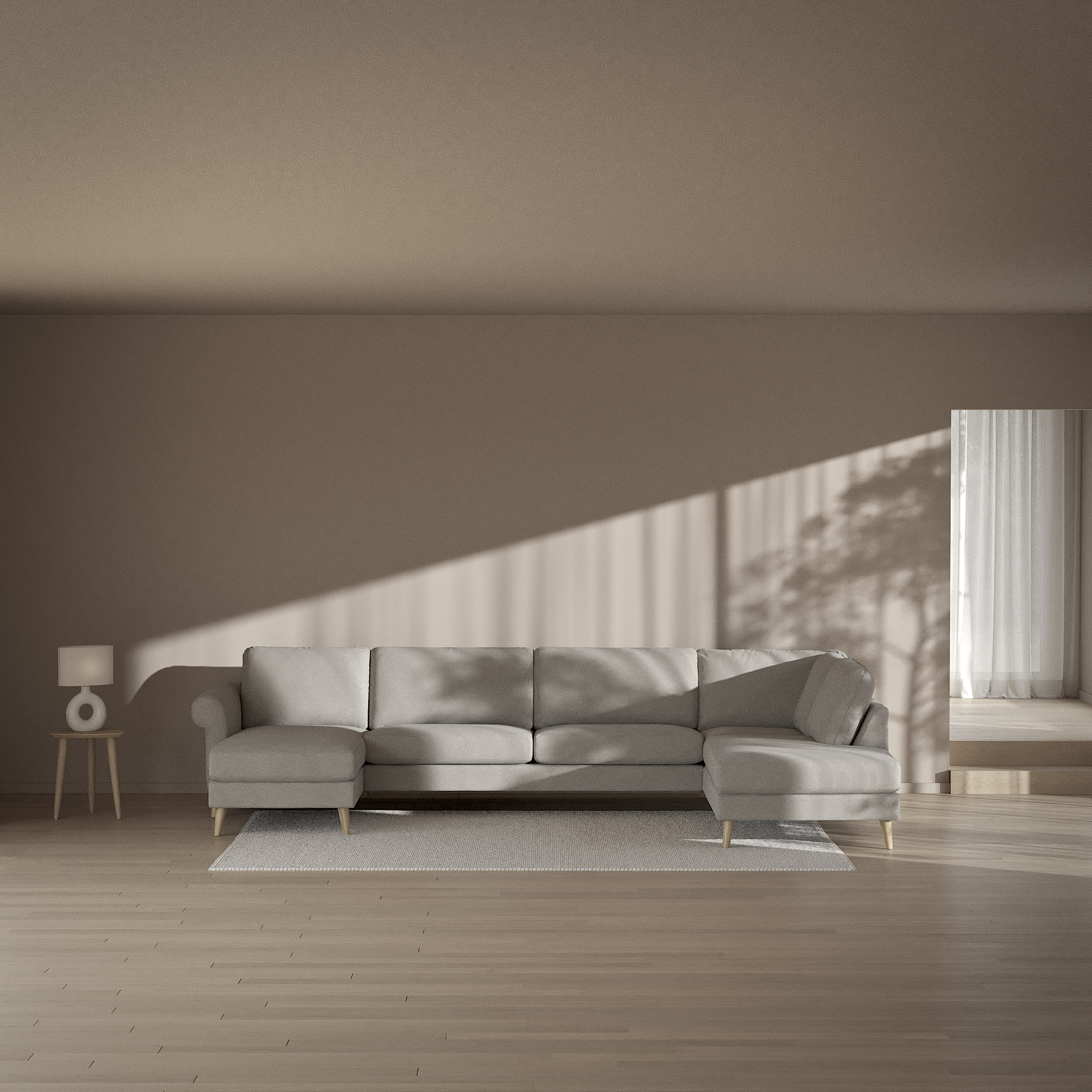 Bridge - 3-sits soffa med schäslong vänster och divan höger - inspiration