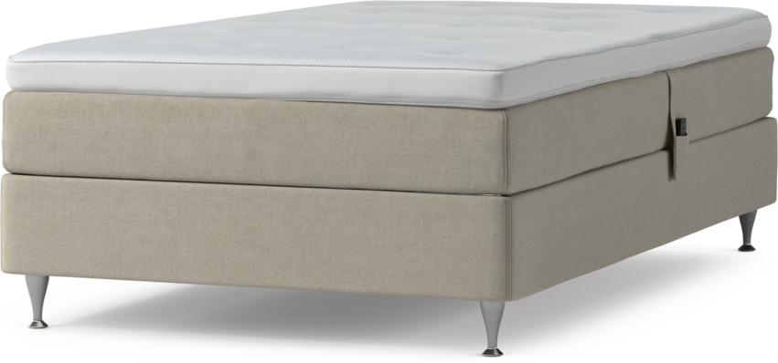 Delux Sense - Ställbar säng, enkelsäng med bäddmadrass och sängben