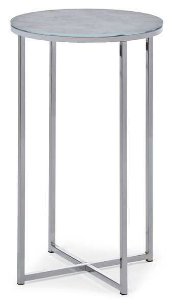 Sabina - Sidobord, Ø 43, H 70 cm - Grå