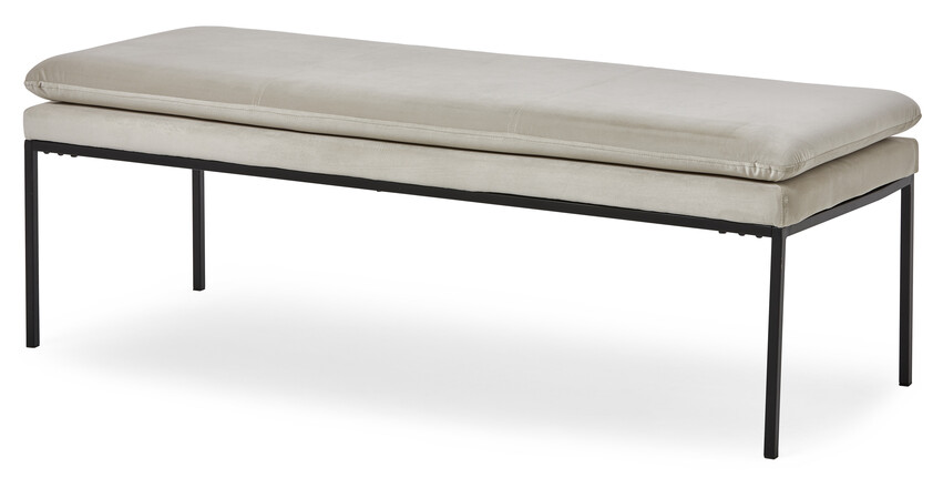 Olivia - Bänk, B 122 cm - Beige