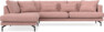 Harper - 3-sits soffa med divan vänster - Rosa