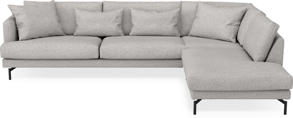 Harper - 3-sits soffa med divan höger - Vit
