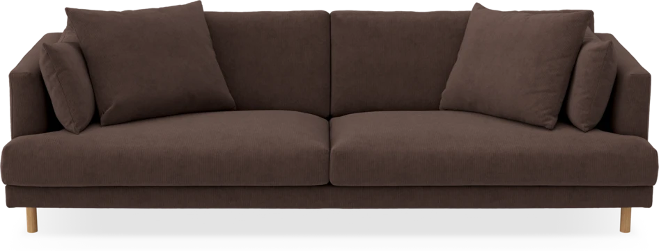 Harper - 4-sits soffa - Brun