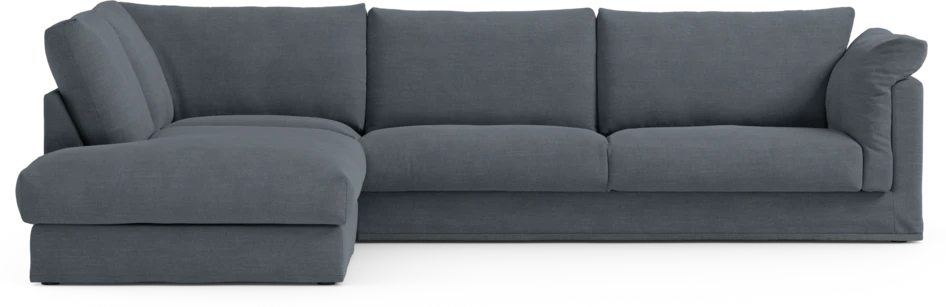 Cherrie Klädsel - Klädsel till 3-sits soffa med divan vänster - Blå