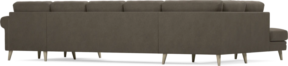 Eden - 3-sits soffa med divan vänster och schäslong höger - Brun
