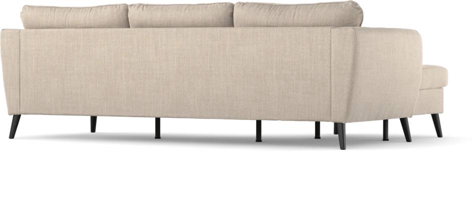 County - 3-sits soffa med flyttbar schäslong - Beige
