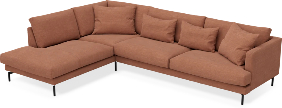 Harper - 3-sits soffa med divan vänster - Orange