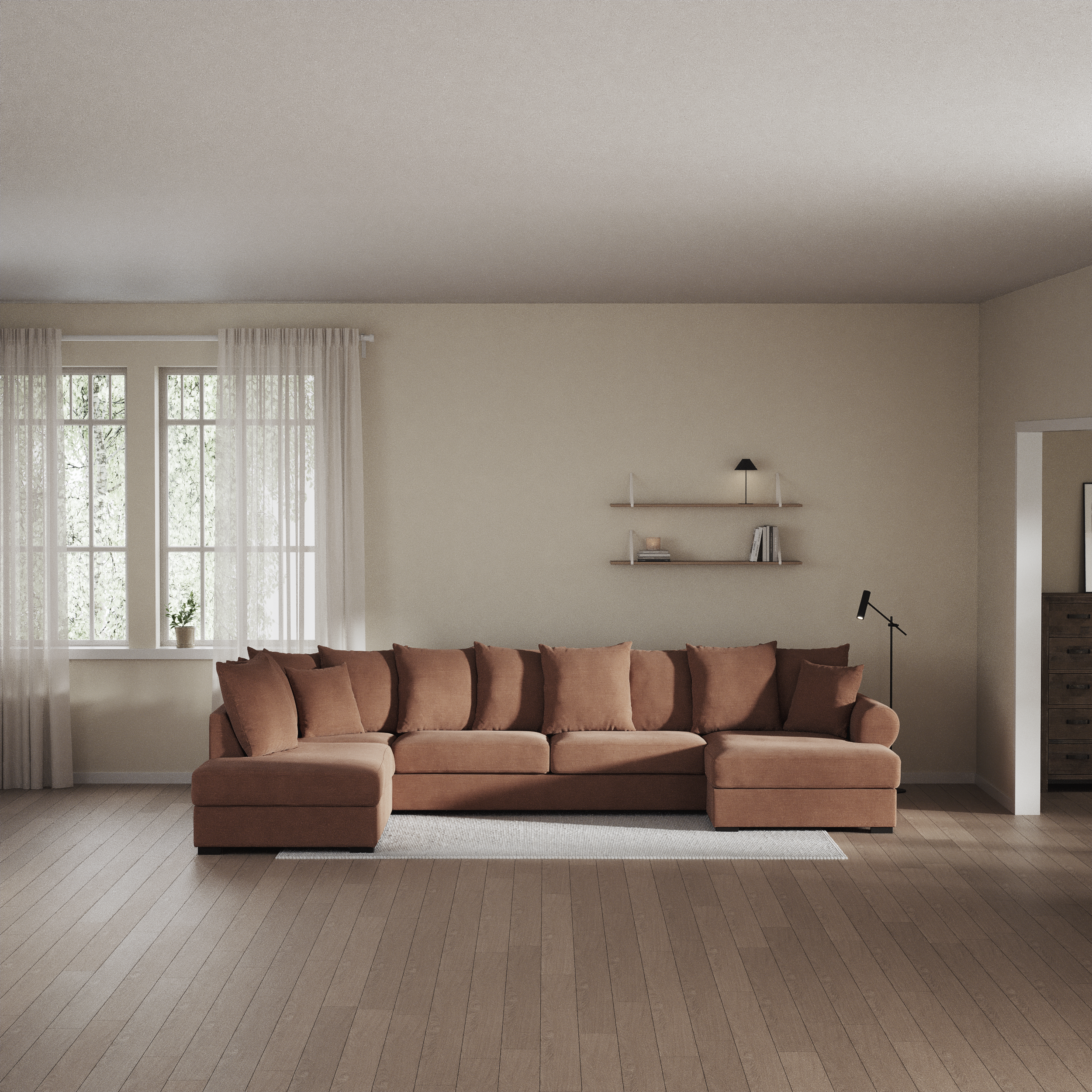 Town - 3-sits soffa med divan vänster och schäslong höger - inspiration