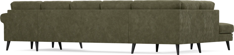 Eden - 3-sits soffa med divan vänster och schäslong höger - Grön