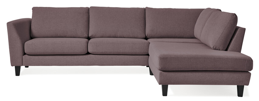 Saturday - 2,5-sits soffa med divan höger - Rosa