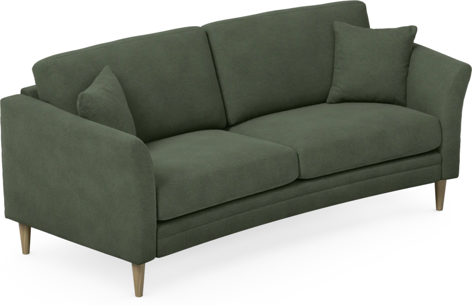 Eden - 2,5-sits soffa svängd - Grön