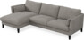 Winston - 3-sits soffa med schäslong, vändbar - Grå