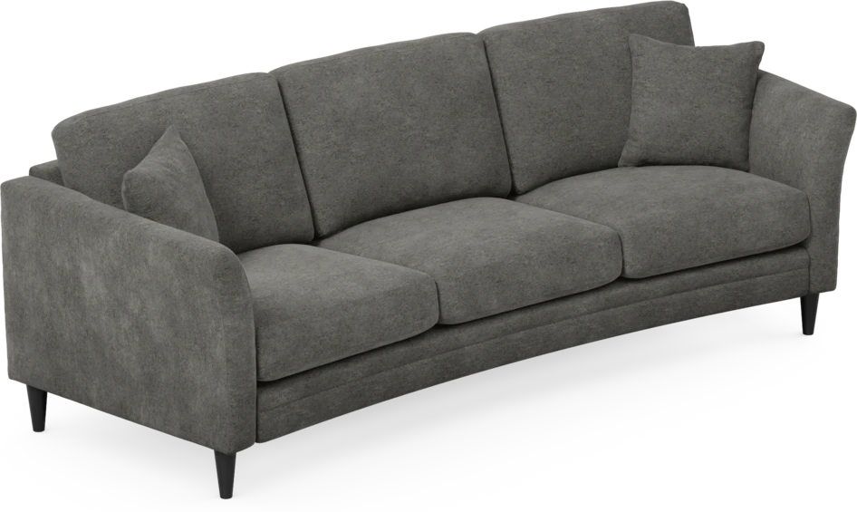 Eden - 3-sits soffa svängd - Grå