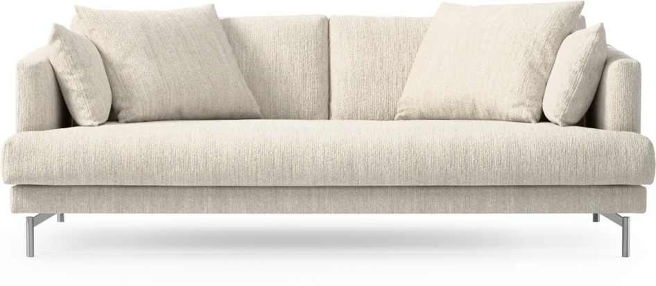 Harper - 3-sits soffa, hel dyna - Vit