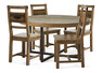 Woodenforge - Matgrupp med 4 stolar Woodenforge - Brun