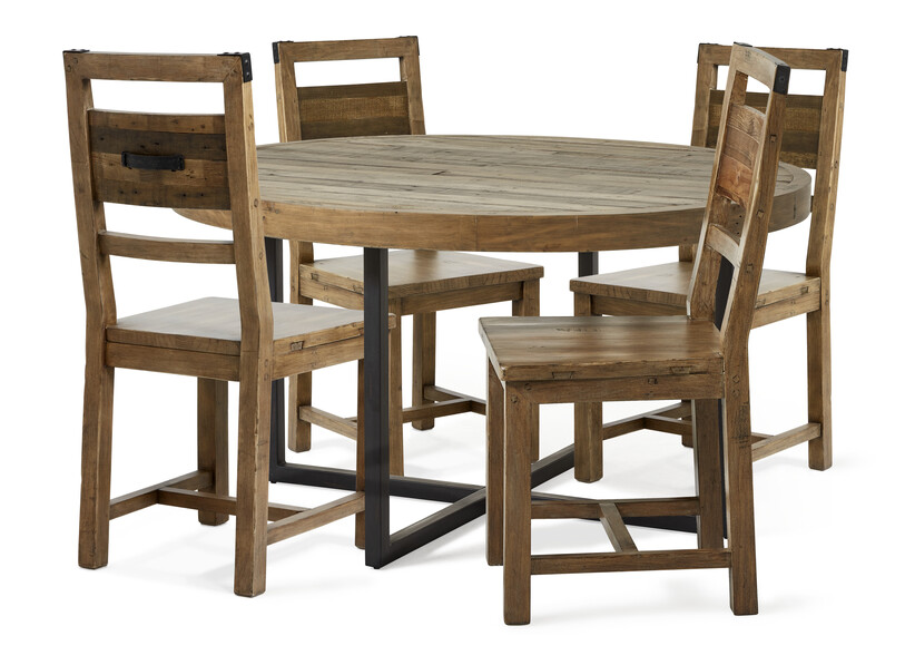 Woodenforge - Matgrupp med 4 stolar Woodenforge - Brun