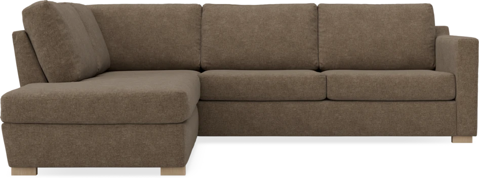 Friday - 2,5-sits soffa med divan vänster - Brun