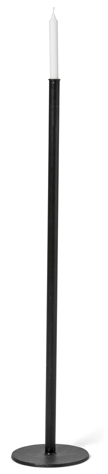 Pipe - Golvljusstake, H 100 Ø 20,5 cm - Svart