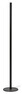 Pipe - Golvljusstake, H 120 cm - Svart