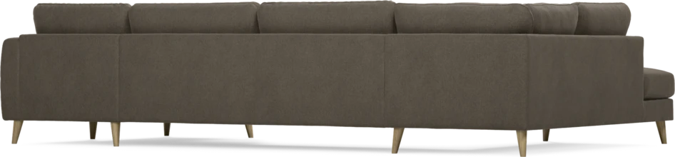 Bridge - 3-sits soffa med divan vänster och schäslong höger - Brun