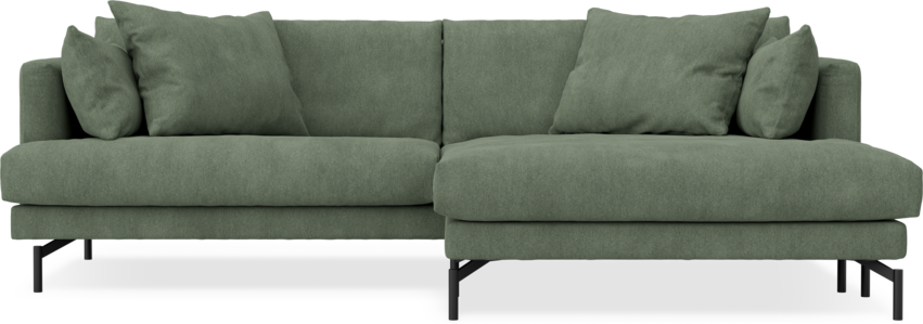 Harper - 4-sits med schäslong XL höger - Grön