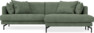 Harper - 4-sits med schäslong XL höger - Grön