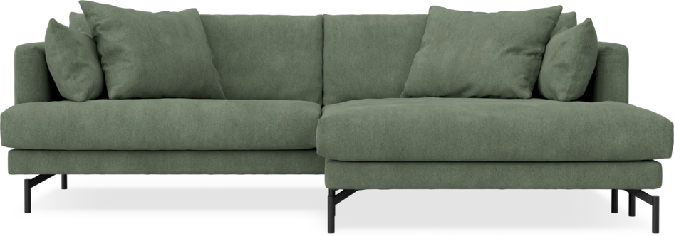 Harper - 4-sits med schäslong XL höger - Grön