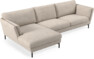 Madison Lux - 3-sits soffa med schäslong vänster - Vit