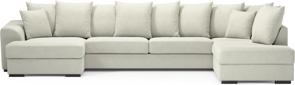 Town - 3-sits soffa med divan höger och schäslong vänster - Vit