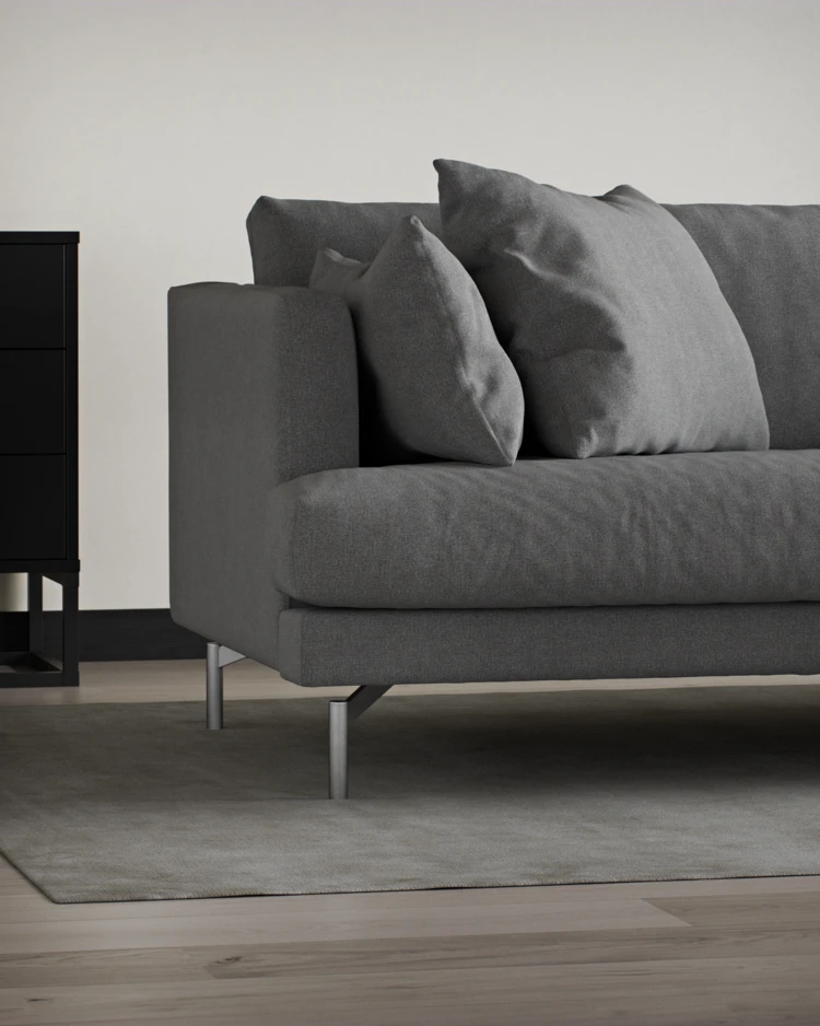 Harper - 3-sits soffa, hel dyna - inspiration