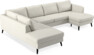 County - 3-sits soffa med divan vänster och schäslong höger - Vit