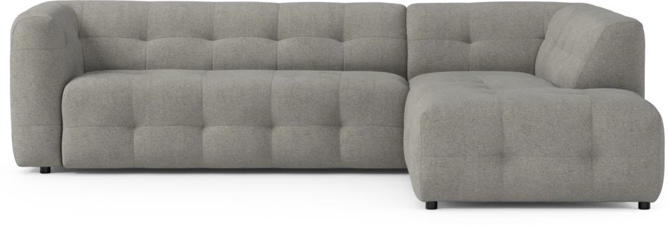 Bella - 3-sits soffa med divan höger - Grå
