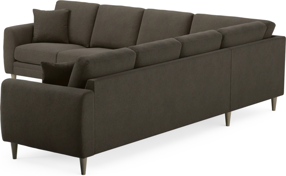 Eden - Hörnsoffa, 3+3-sits - Brun