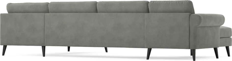Bridge - 3-sits soffa med schäslong vänster och divan höger - Grå