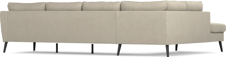 County - 3-sits soffa med divan vänster - Grå