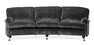 Oxford Delux - 3-sits soffa svängd, fast klädsel - Grå