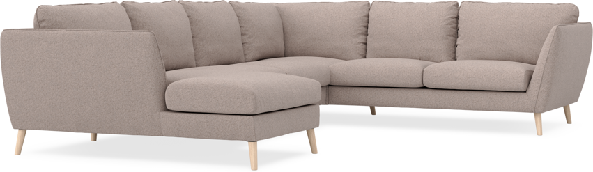 Madison - Hörnsoffa med schäslong vänster - Beige