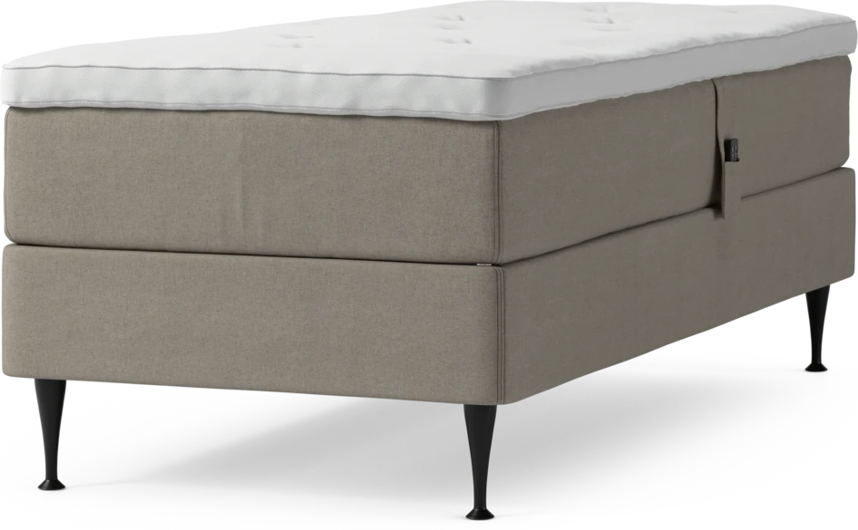 Delux Dream - Ställbar säng, enkelsäng med bäddmadrass och sängben - Beige