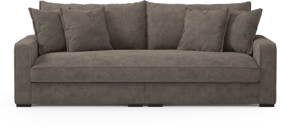 Rossi - 3-sits soffa, hel dyna - Brun