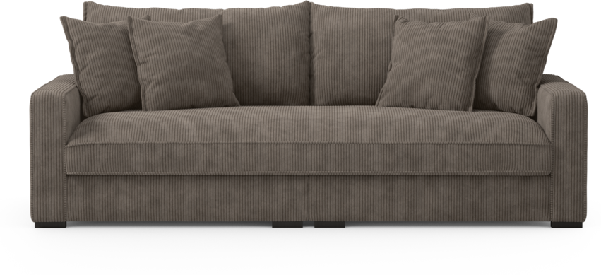 Rossi - 3-sits soffa, hel dyna - Brun