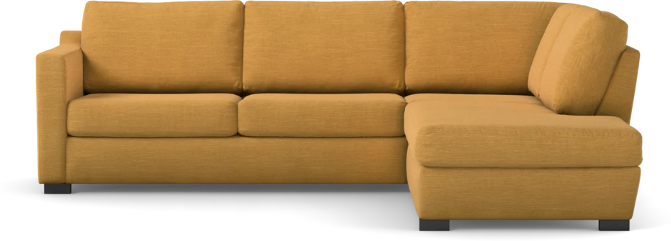 Friday - 2,5-sits soffa med divan höger - Gul